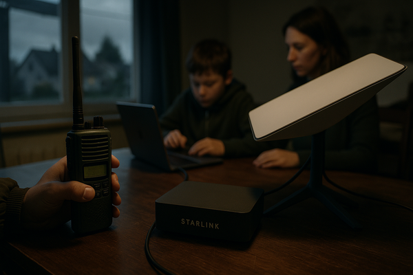 Krisenkommunikation für Familien: Funk, Starlink, Notfall-Internet (DACH 2026)